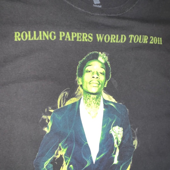 WIZ KHALIFA ROLLING PAPERS WORLD TOUR ‘11 BANDTEE - Picture 4 of 4
